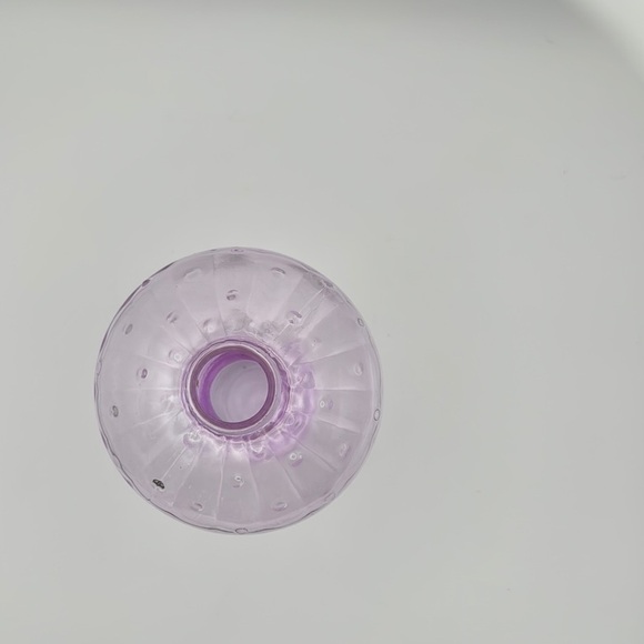 Purple Glass Mushroom Vase - Picture 3 of 5